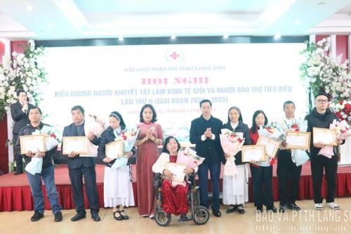 Biểu dương người khuyết tật làm kinh tế giỏi và người bảo trợ tiêu biểu lần thứ II giai đoạn 2021 – 2025