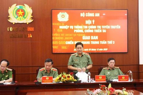 Bộ Công an tổ chức hội nghị tuyên truyền phòng, chống thiên tai tại Khánh Hòa