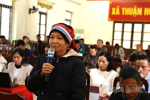 Cử tri xã Thuận Hòa kiến nghị nhiều vấn đề về hạ tầng giao thông, an sinh và điện lưới