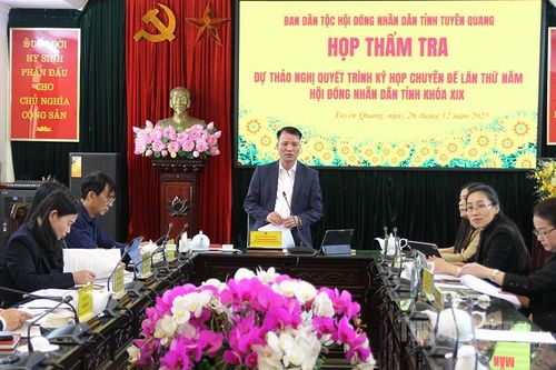 Các Ban HĐND tỉnh thẩm tra dự thảo nghị quyết trình Kỳ họp chuyên đề lần thứ Năm