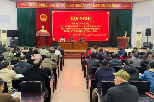 HĐND tỉnh tiếp xúc cử tri sau Kỳ họp thứ 38, khóa XVII, nhiệm kỳ 2021 - 2026