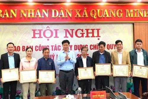 Tổng các khoản thu ngân sách của xã Quang Minh ước đạt 701 tỷ đồng