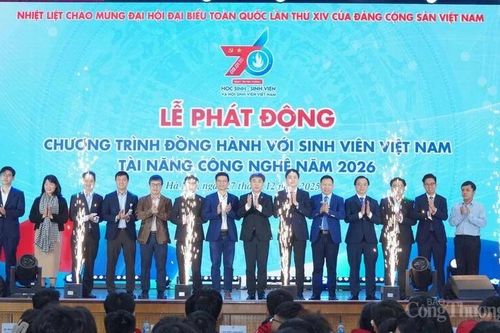 Phát động chương trình đồng hành cùng sinh viên tài năng công nghệ năm 2026