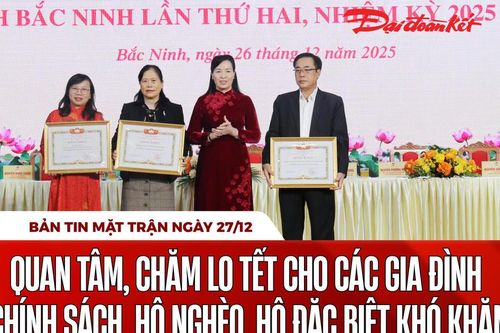 Bản tin Mặt trận sáng 27/12