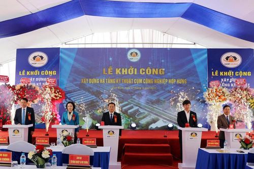 Ninh Bình: Khởi công cụm công nghiệp Hợp Hưng rộng hơn 50 ha