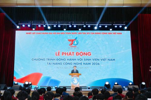 Phát động 'Chương trình đồng hành với sinh viên Việt Nam tài năng công nghệ năm 2026'