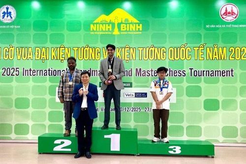Bế mạc Giải cờ vua đại kiện tướng và kiện tướng quốc tế năm 2025