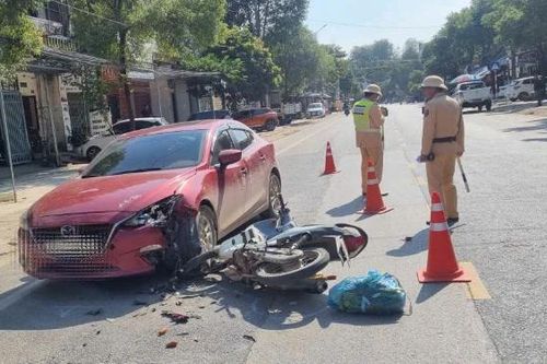 Xử lý lái xe không chấp hành hiệu lệnh dừng xe, gây tai nạn ở Thái Nguyên