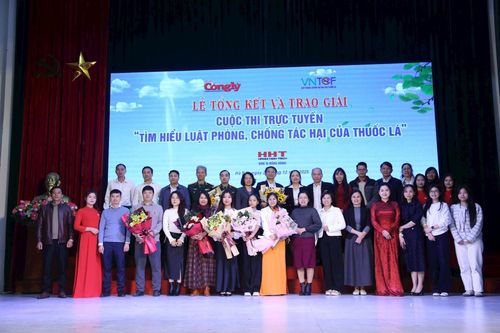 Trao giải cuộc thi 'Tìm hiểu Luật Phòng, chống tác hại của thuốc lá'