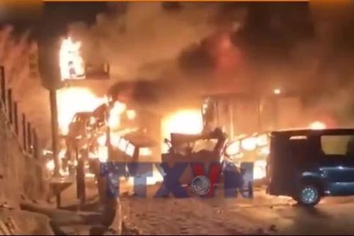 Hiện trường thảm khốc sau vụ tai nạn liên hoàn giữa 70 xe tại Nhật