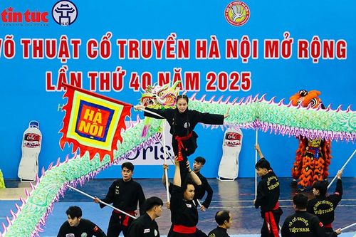 Khai mạc Giải Võ thuật cổ truyền Hà Nội mở rộng 2025