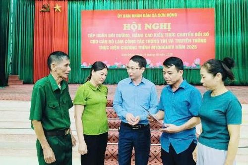 Xã Sơn Động: Xây dựng nông thôn mới gắn với chuyển đổi số