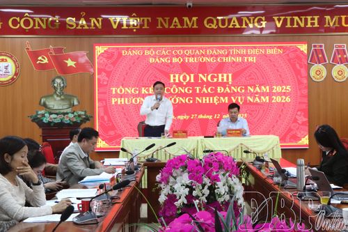 Trường Chính trị tỉnh tổng kết công tác xây dựng Đảng năm 2025