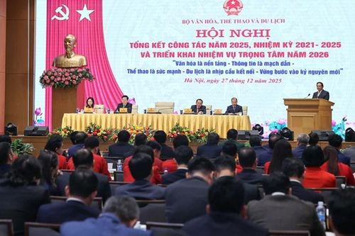 Lào Cai tham dự Hội nghị toàn quốc tổng kết công tác năm 2025 và triển khai nhiệm vụ năm 2026