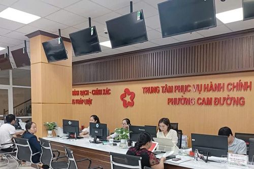 Phường Cam Đường vào top 3 toàn tỉnh về Bộ chỉ số phục vụ người dân, doanh nghiệp