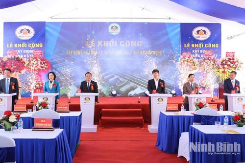 Khởi công xây dựng hạ tầng kỹ thuật Cụm công nghiệp Hợp Hưng