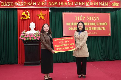 Ủy ban MTTQ Việt Nam tỉnh tiếp nhận 103,6 tỷ đồng ủng hộ đồng bào bị thiệt hại do bão số 10 và lốc xoáy gây ra