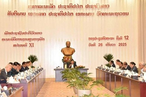 Đảng Nhân dân Cách mạng Lào công bố ngày tổ chức Đại hội lần thứ XII