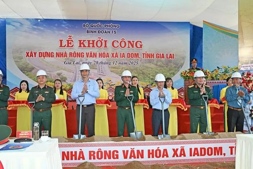 Gia Lai: Khởi công xây dựng Nhà rông văn hóa xã Ia Dom