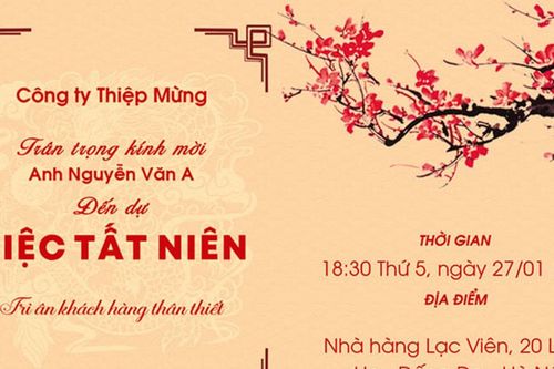 Mẹo viết lời mời tất niên cuối năm trang trọng và ấn tượng