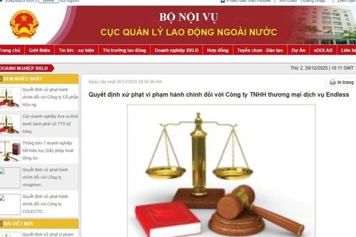 Vi phạm quy định về công khai thông tin, doanh nghiệp xuất khẩu lao động bị xử phạt