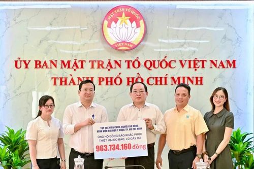 Bệnh viện đại học Y dược Thành phố Hồ Chí Minh quyên góp gần 1 tỷ đồng hỗ trợ bão lũ