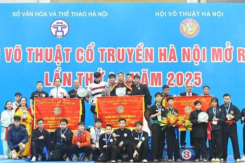 Bế mạc Giải Võ thuật Cổ truyền Hà Nội mở rộng 2025: Lan tỏa phong trào, gìn giữ giá trị võ học dân tộc
