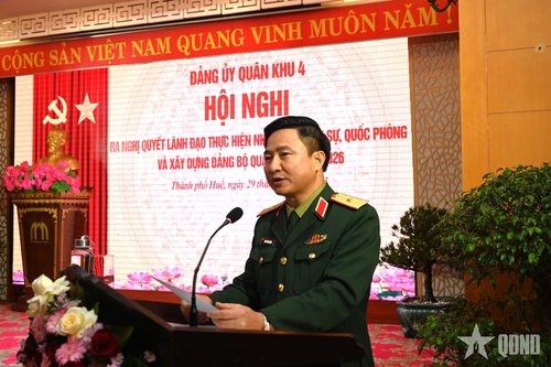 Quân khu 4 xác định rõ 6 nhóm chỉ tiêu, 9 nhóm giải pháp thực hiện nhiệm vụ năm 2026