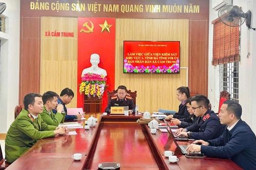 VKSND khu vực 1 - Hà Tĩnh: Trực tiếp kiểm sát việc thi hành án hình sự tại 22 UBND xã, phường