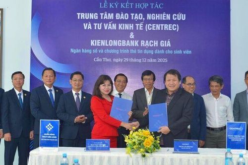 KienlongBank chi nhánh Rạch Giá ký kết hợp tác với CENTREC Trường Kinh tế, Đại học Cần Thơ