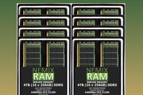 Nemix ra mắt bộ RAM DDR5 4TB cho máy chủ AI giá 77.000 USD