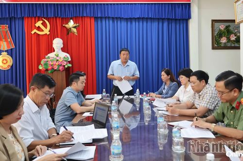 Ban Tuyên giáo và Dân vận Tỉnh ủy Khánh Hòa họp rà soát công tác chuẩn bị hội thảo khoa học quốc gia