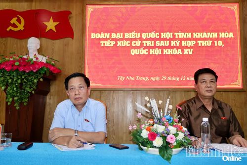 Đại biểu Quốc hội tỉnh Khánh Hòa tiếp xúc cử tri phường Tây Nha Trang