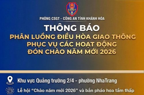 Phân luồng điều hòa giao thông phục vụ các hoạt động đón chào năm mới 2026