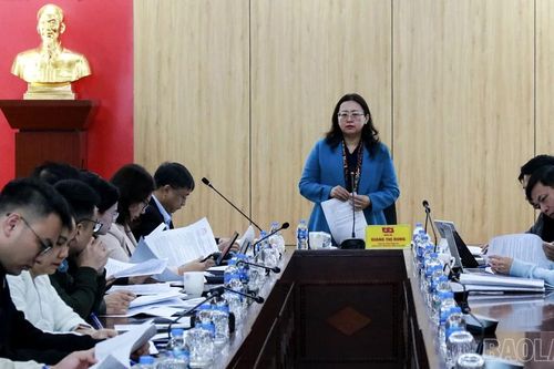 Phó Bí thư Tỉnh ủy, Chủ tịch Ủy ban MTTQ Việt Nam tỉnh Giàng Thị Dung kiểm tra công tác chuẩn bị bầu cử tại các xã Bát Xát, Bản Xèo