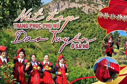 Nét đẹp trang phục phụ nữ Dao tuyển ở Sả Hồ