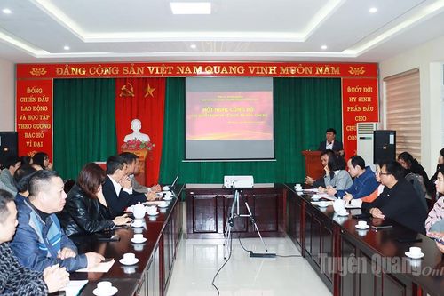 Báo và phát thanh, truyền hình Tuyên Quang công bố các quyết định về công tác tổ chức, cán bộ