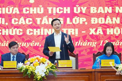 Chủ tịch UBND tỉnh Thái Nguyên: Đối thoại để tháo gỡ, đồng hành với nhân dân và các tổ chức