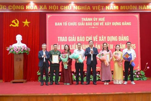 26 tác phẩm đạt Giải báo chí về xây dựng Đảng thành phố Huế lần thứ IV - năm 2025