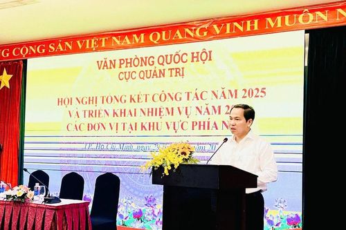 Tổng Thư ký Quốc hội, Chủ nhiệm Văn phòng Quốc hội Lê Quang Mạnh dự Hội nghị tổng kết các đơn vị thuộc Cục Quản trị tại phía Nam
