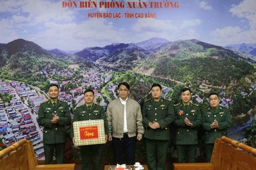 Bí thư Tỉnh ủy Phan Thăng An thăm, động viên cán bộ, chiến sĩ Đồn Biên phòng Xuân Trường