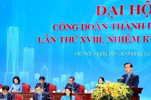 Khai mạc Đại hội Công đoàn Thủ đô lần thứ XVIII:548 đại biểu đại diện gần 600.000 đoàn viên dự ngày làm việc đầu tiên