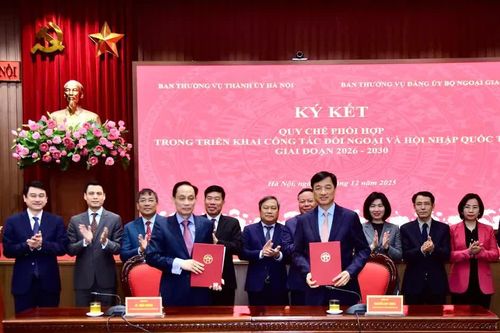 Hà Nội tăng cường phối hợp với Bộ Ngoại giao trong công tác đối ngoại, hội nhập quốc tế