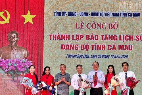 Cà Mau công bố thành lập Bảo tàng Lịch sử Đảng bộ tỉnh tại trụ sở Tỉnh ủy Bạc Liêu trước đây