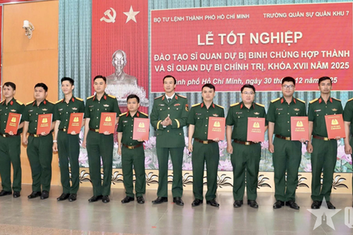 Bộ tư lệnh TP Hồ Chí Minh tổ chức lễ tốt nghiệp đào tạo sĩ quan dự bị