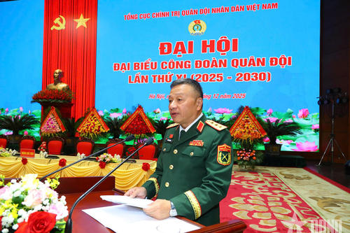 Thượng tướng Lê Quang Minh chỉ đạo phiên thứ nhất Đại hội đại biểu Công đoàn Quân đội lần thứ XI