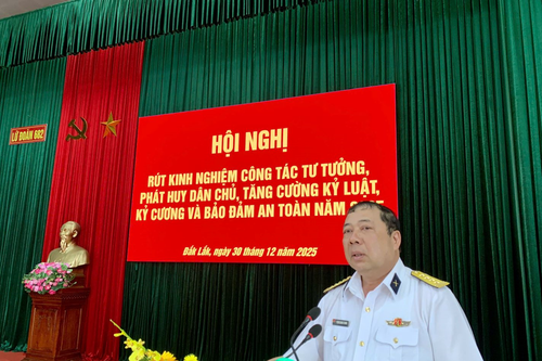 Lữ đoàn 682, Vùng 4 Hải quân rút kinh nghiệm công tác tư tưởng năm 2025