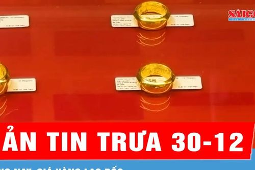 Bản tin trưa 30-12: Sáng nay, giá vàng lao dốc