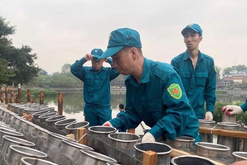 Cận cảnh các trận địa pháo hoa ở Hà Nội chào năm mới 2026