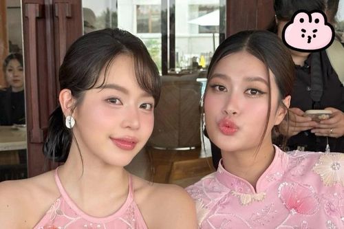 Thanh Thủy, Thiên Ân cùng dàn hoa hậu thả hồn trong tà áo dài cách tân đón xuân